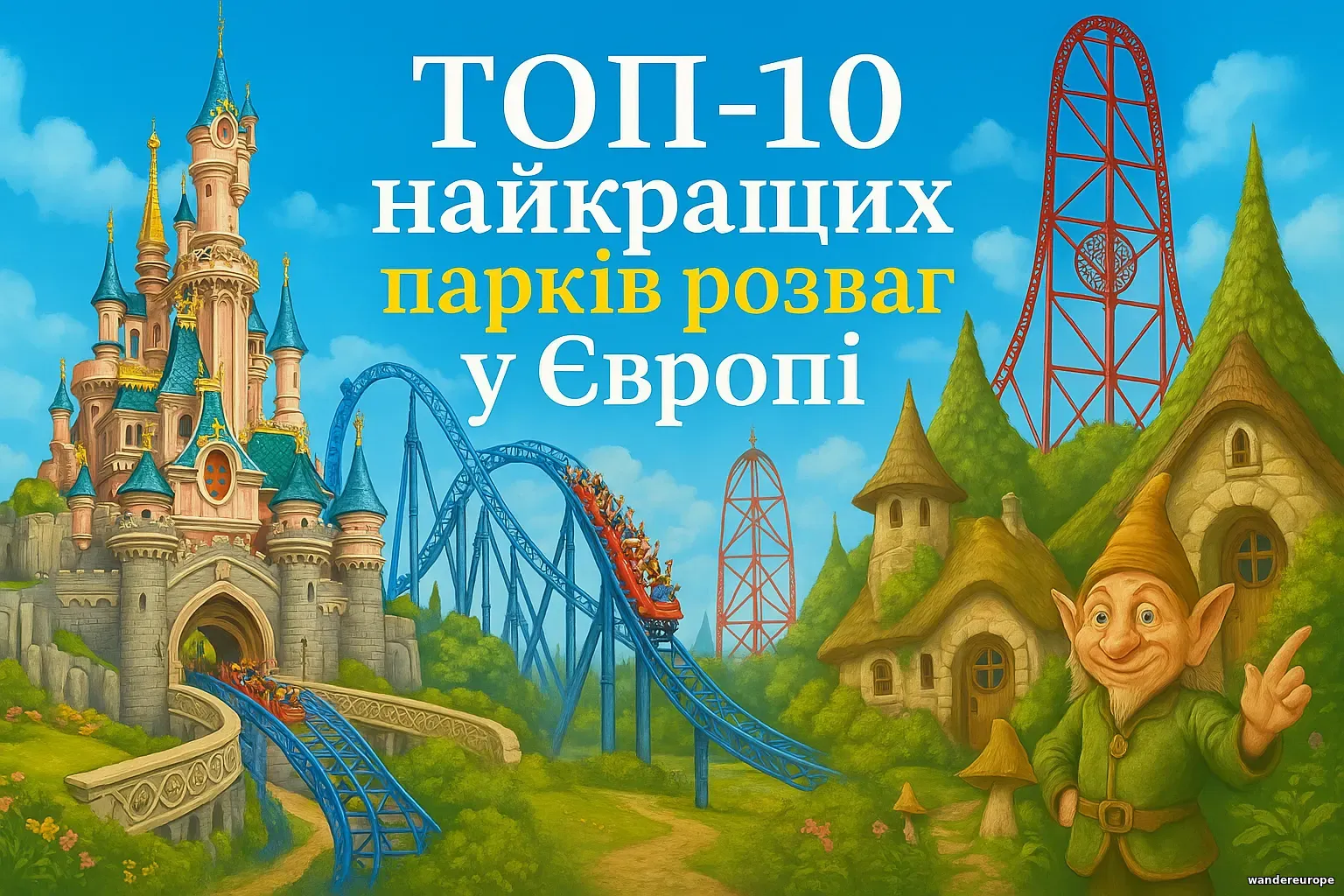 ТОП-10 найкращих парків розваг у Європі: куди вирушити за неймовірними емоціями